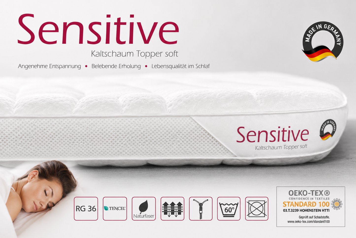 Dayco Topper Sensitive Kaltschaum Härtegrad soft