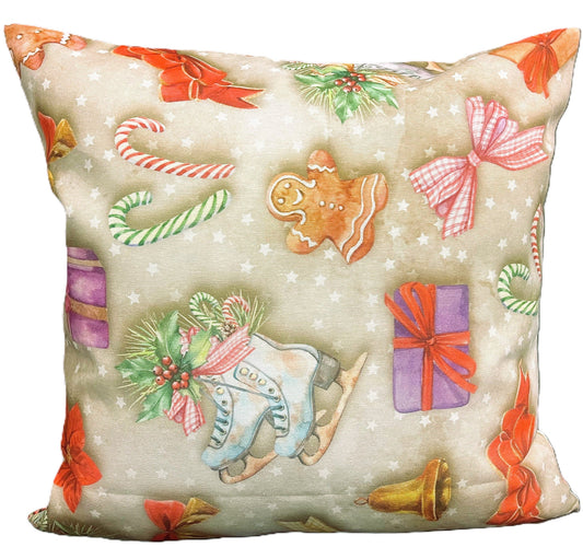 Sprügel Tischläufer und Kissenbezug Weihnachten