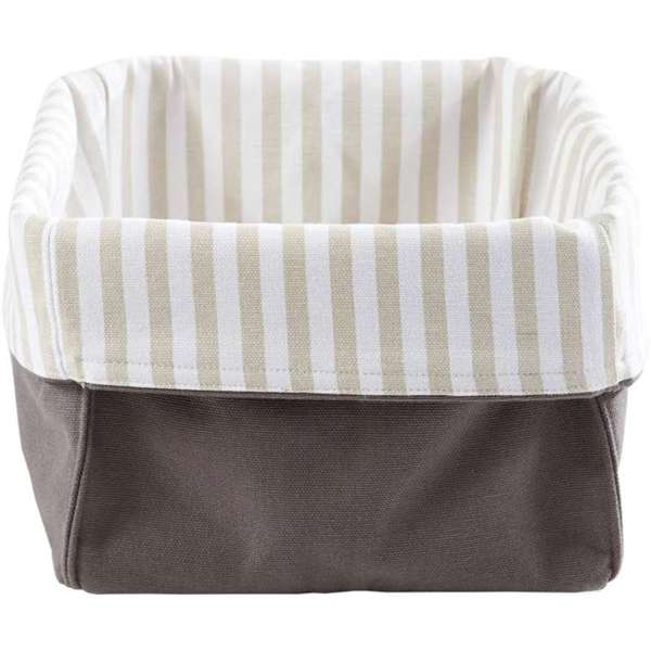 Stuco Allzweckkorb grau Streifen beige 1080-14
