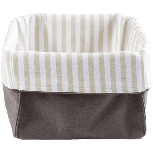 Stuco Allzweckkorb grau Streifen beige 1080-14