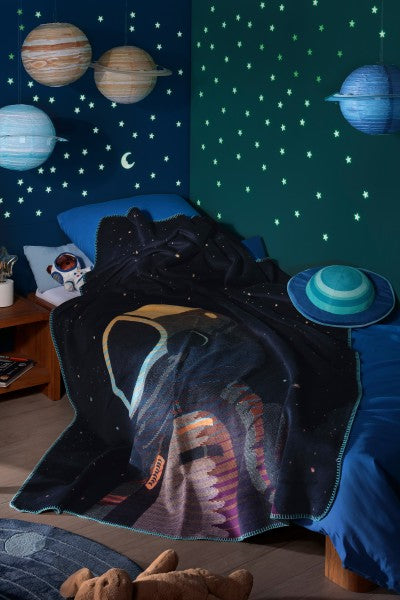 Biederlack Kinder- und Jugenddecke "Astronaut", mehrfarbig, 150x200 cm