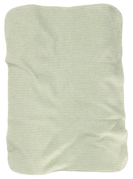 Biederlack Babydecke "Cotton" Green 100% Baumwolle, Größe 75x100 cm