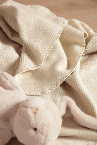 Biederlack Babydecke "Cotton"" Nature 100% Baumwolle, Größe 75x100 cm
