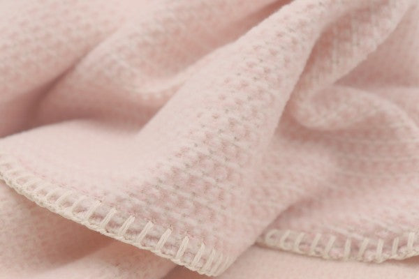 Biederlack Babydecke "Cotton" Rosè 100% Baumwolle, Größe 75x100 cm