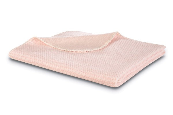 Biederlack Babydecke "Cotton" Rosè 100% Baumwolle, Größe 75x100 cm