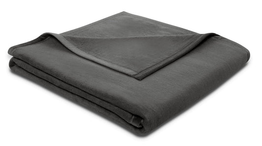 Biederlack Wohn- und Kuscheldecke schiefer "Cotton Sense" 150x200 cm