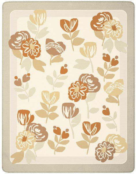Biederlack Wohn- und Kuscheldecke"Bloom Frame", mehrfarbig, 150x200 cm
