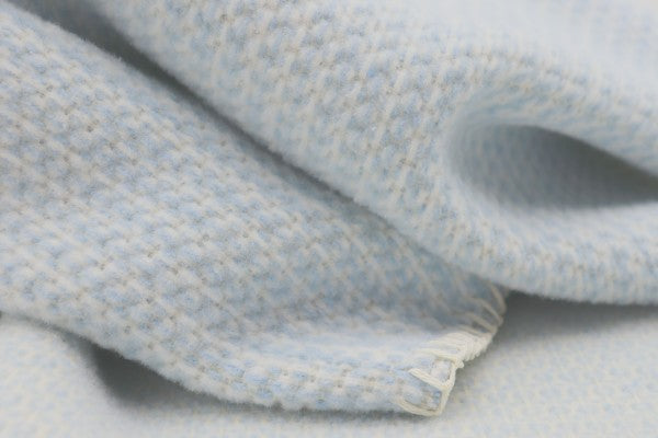 Biederlack Babydecke "Cotton" Blue 100% Baumwolle, Größe 75x100 cm