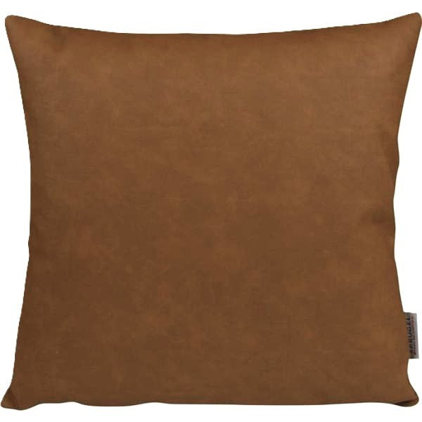 Sprügel Kissenhülle Leder-Imitat  cognac KH 45/45