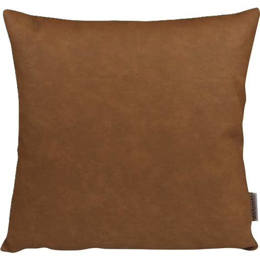 Sprügel Kissenhülle Leder-Imitat  cognac KH 45/45