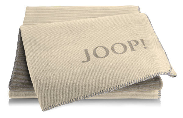Biederlack Wohn- und Kuscheldecke "JOOP!- Melange Doubleface" 150x200 cm, cashew-kastanie