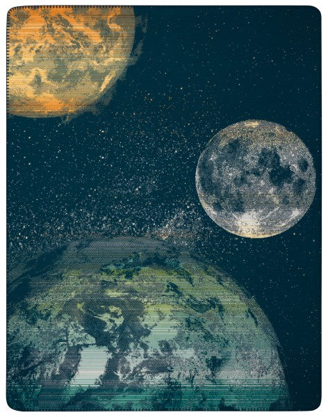 Biederlack Kinder- und Jugenddecke "Cosmos", mehrfarbig, 150x200 cm