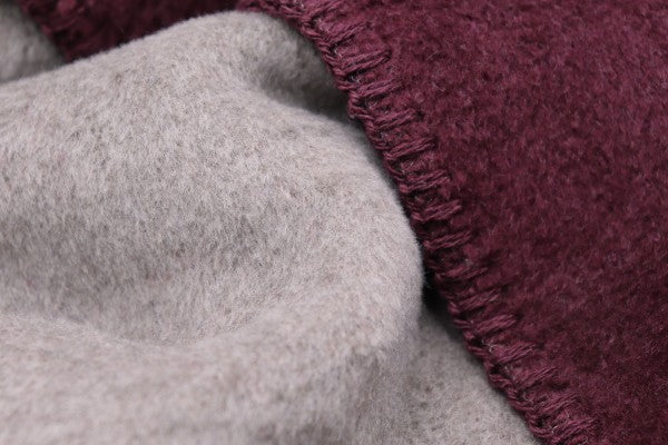 Biederlack Wohn- und Kuscheldecke"Double Face",feige-taupe, 150x200 cm