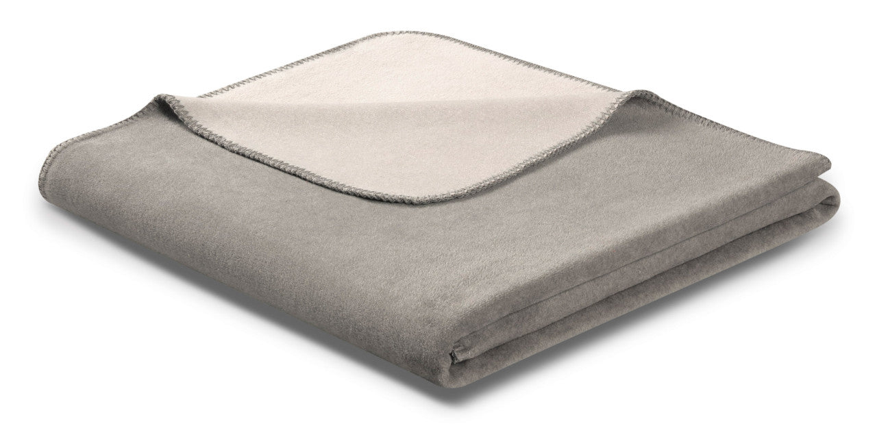 Biederlack Wohn- und Kuscheldecke"Double Face",graphit-rauch, 150x200 cm