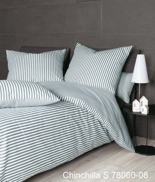 Janine Edelflanell Bettwäsche Chinchilla S 78060 silber