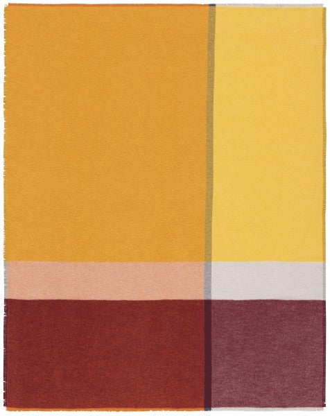 Biederlack Fransenplaid "Great Sunset", mehrfarbig, 130x170 cm