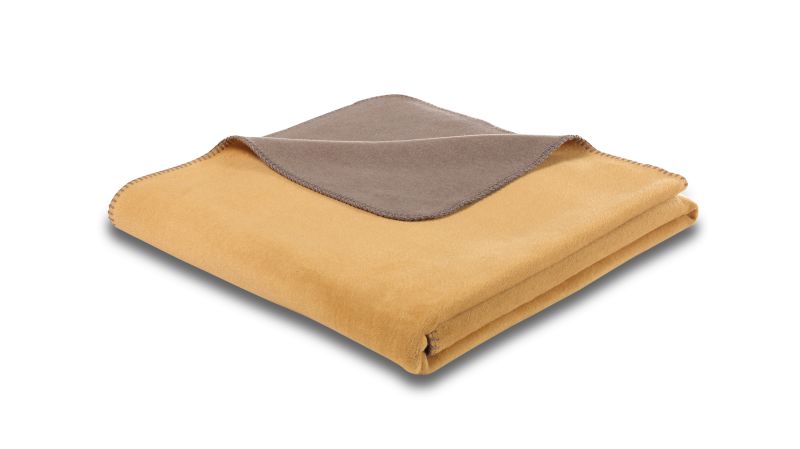 Biederlack Wohn- und Kuscheldecke"Double Face",honey-taupe, 150x200 cm