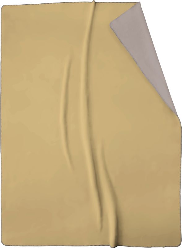 Biederlack Wohn- und Kuscheldecke"Double Face",honey-taupe, 150x200 cm
