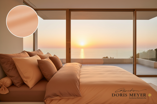 Doris Meyer Wende-Bettwäsche Apricot Terra Sonnenaufgang Meer
