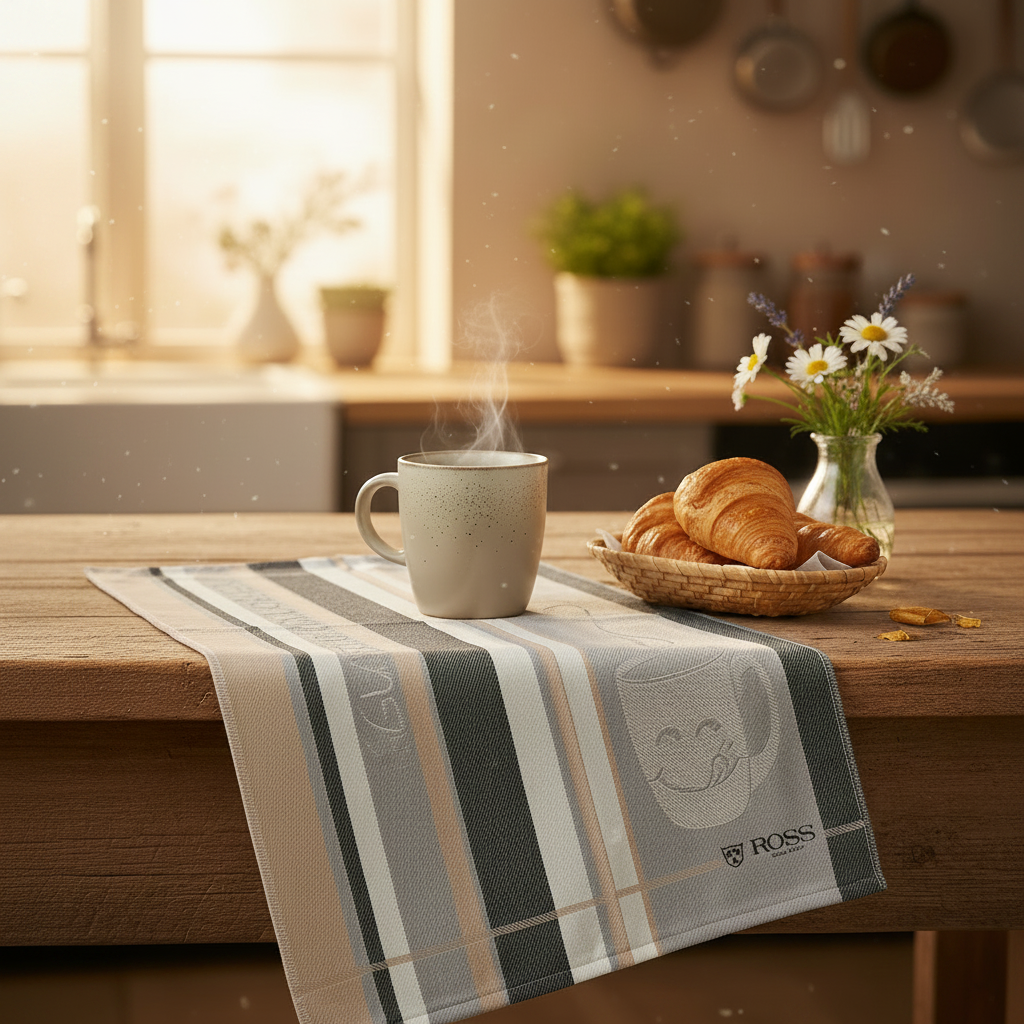 Ross Geschirrtuch Guten Morgen 50x70 cm quadratisches Produktbild