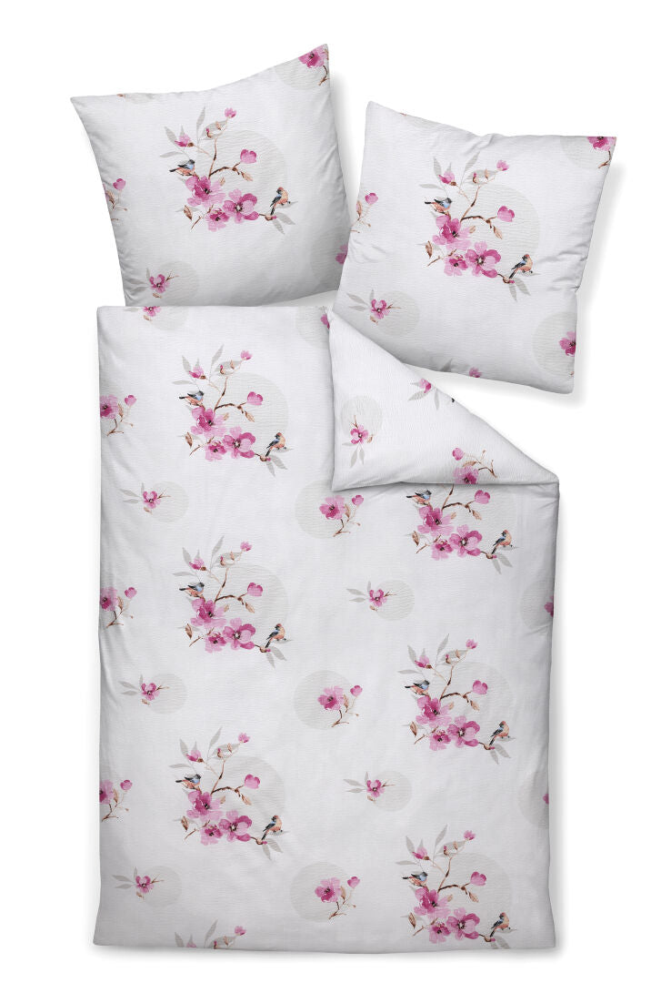 Janine Mako-Soft-Seersucker Bettwäsche TANGO 20147 orchideenrosa