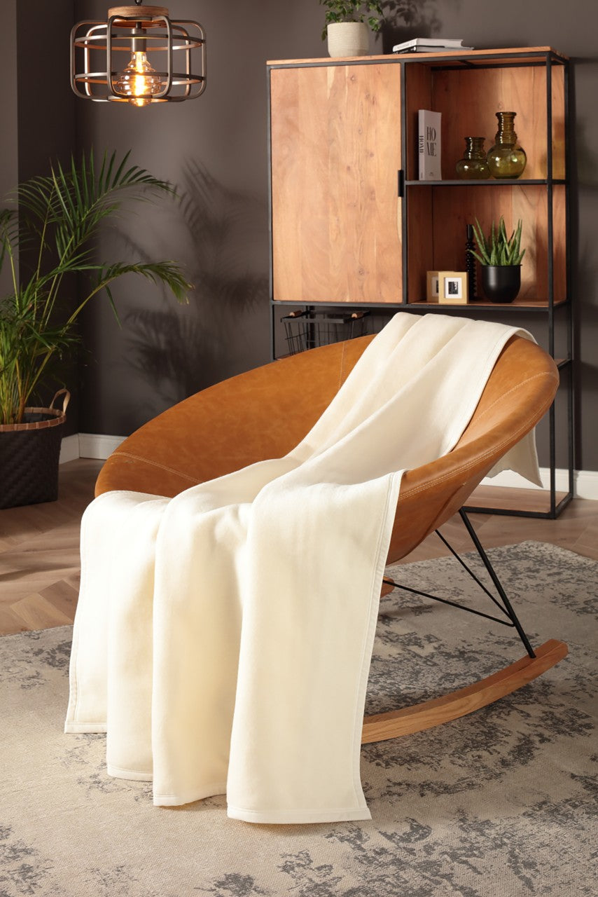 Biederlack Wohn- und Kuscheldecke natur "Cotton Sense" 150x200 cm