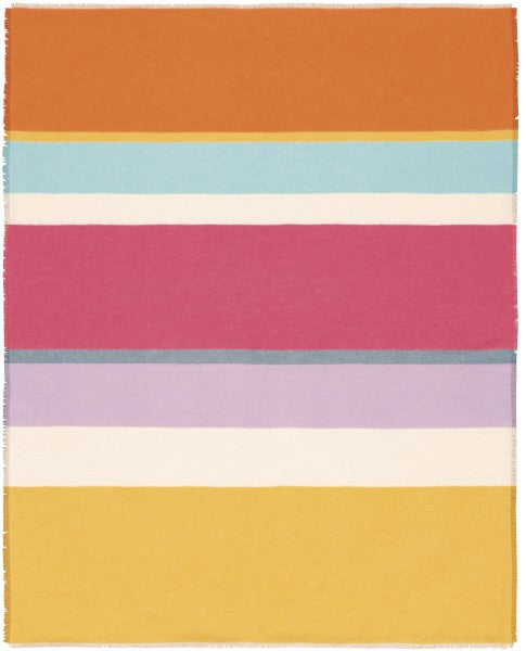 Biederlack Fransenplaid "Nizza Stripe", mehrfarbig, 130x170 cm