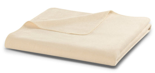Biederlack Wohn- und Kuscheldecke oatmeal "Pearl" 150x200 100% Baumwolle
