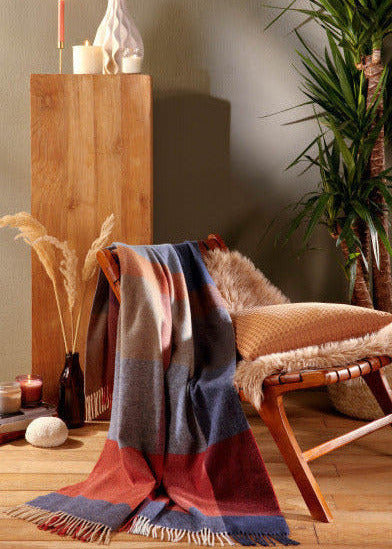 Biederlack Kaschmir-Plaid "Pleasant" mehrfarbig, 130x170 cm