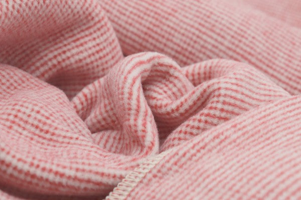 Biederlack Wohn- und Kuscheldecke red "Pearl" 150x200 100% Baumwolle