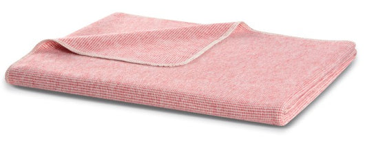 Biederlack Wohn- und Kuscheldecke red "Pearl" 150x200 100% Baumwolle