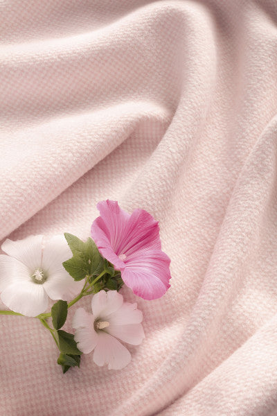 Biederlack Wohn- und Kuscheldecke rose "Pearl" 150x200 100% Baumwolle
