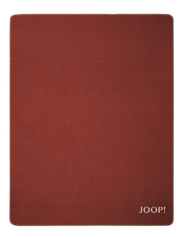 Biederlack Wohn- und Kuscheldecke "JOOP!- Melange Doubleface" 150x200 cm, siena-natur