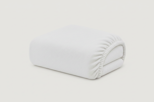 NICKY-VELOURS Spannlaken und Kissenbezüge 220g/m² HÖHE 25 cm  weiss