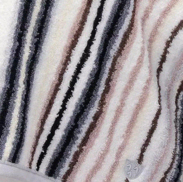 Ross Handtuch Multicolor 4014-08 Streifen anthrazit braun weiß