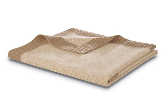 Biederlack Babydecke "Wool Knit" Nature, 100% Wolle, 75x100 cm