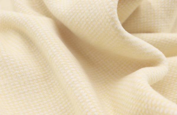 Biederlack Wohn- und Kuscheldecke yellow "Pearl" 150x200 100% Baumwolle