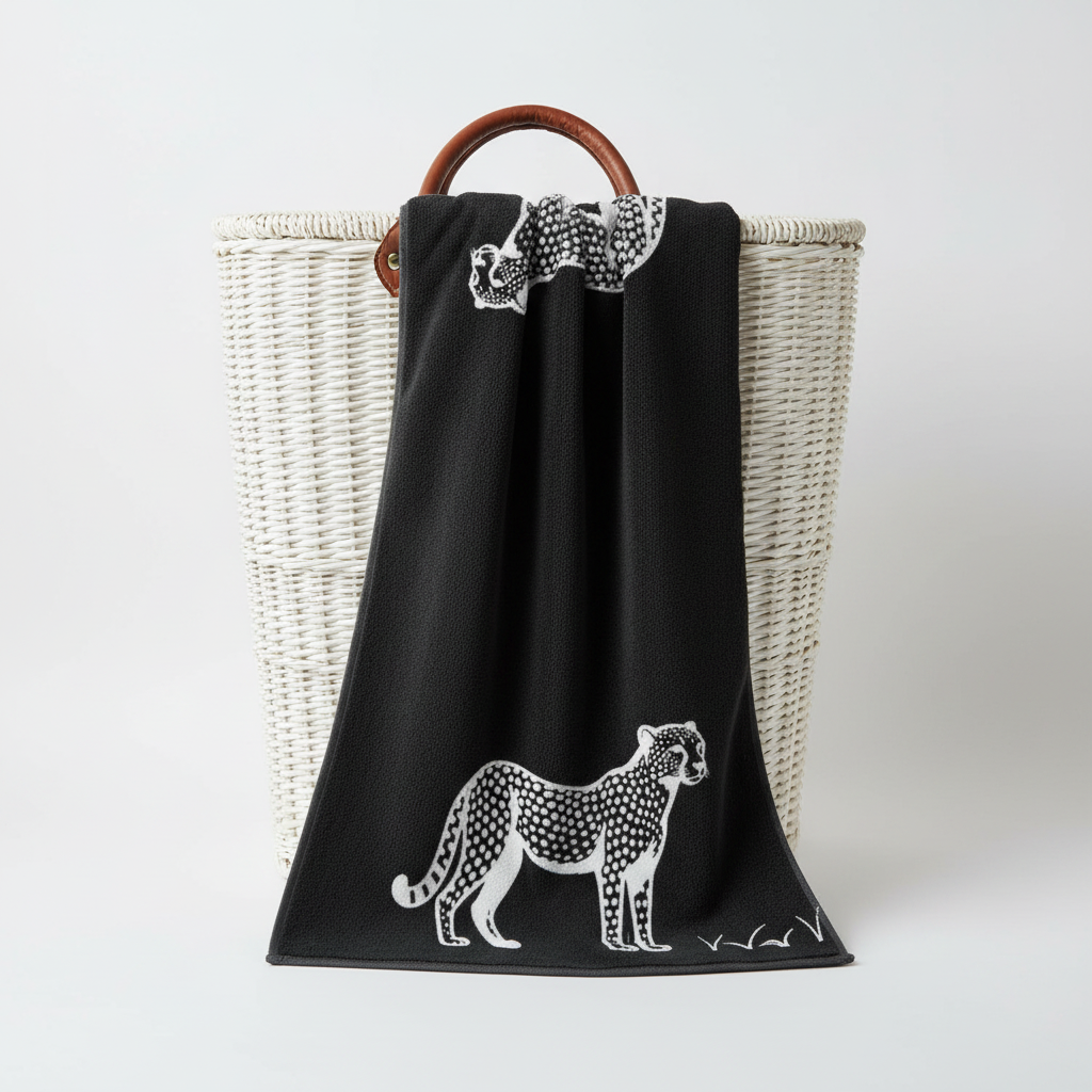 Ross Duschtuch Wellnesstuch Badetuch Zwei Geparden 70x140 cm 100 % Baumwolle