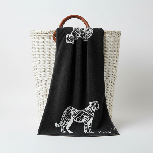 Ross Handtuch  Zwei Geparden 50x100 cm 100 % Baumwolle